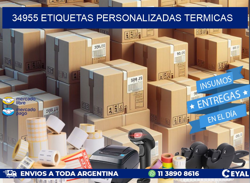 34955 Etiquetas personalizadas termicas