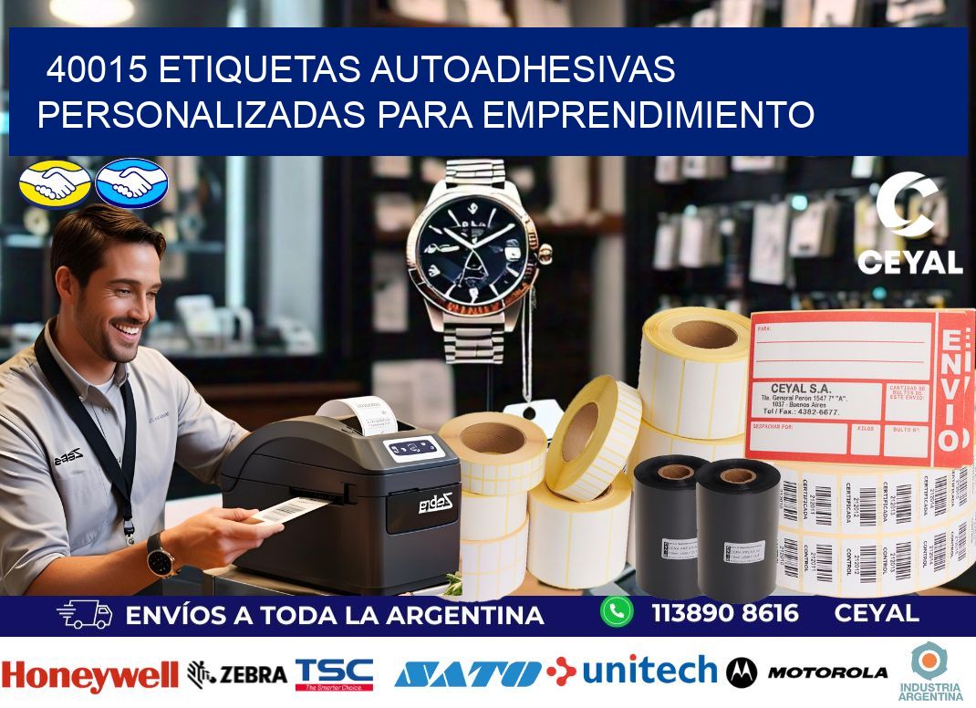 40015 etiquetas autoadhesivas personalizadas para emprendimiento