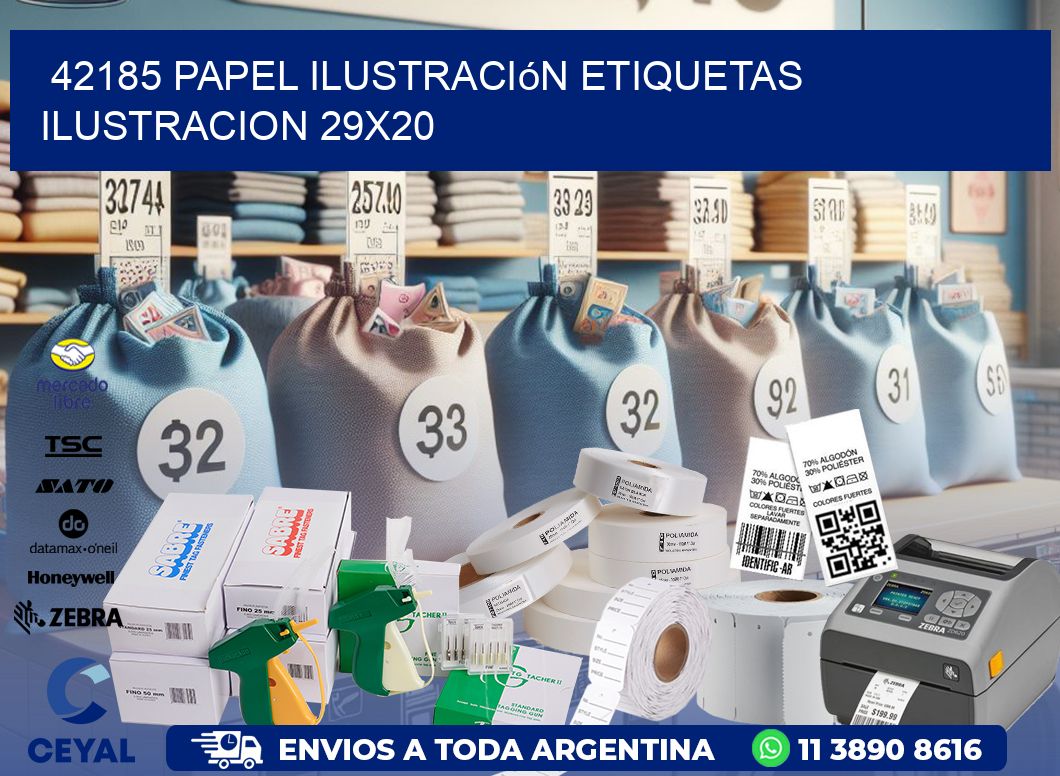 42185 papel ilustración Etiquetas Ilustracion 29×20