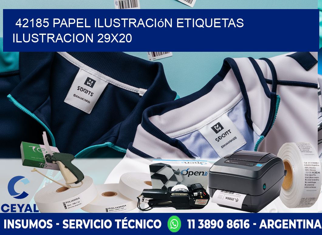 42185 papel ilustración Etiquetas Ilustracion 29x20