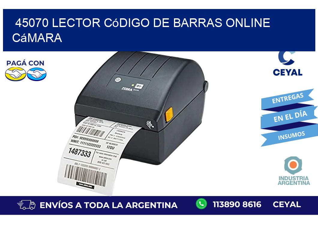 45070 Lector código de barras online cámara