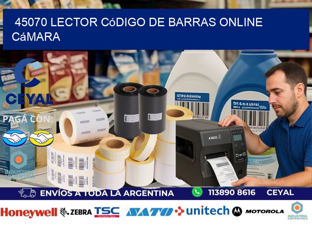 45070 Lector código de barras online cámara