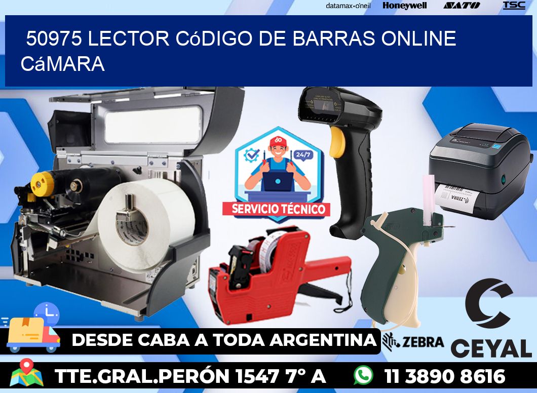 50975 Lector código de barras online cámara