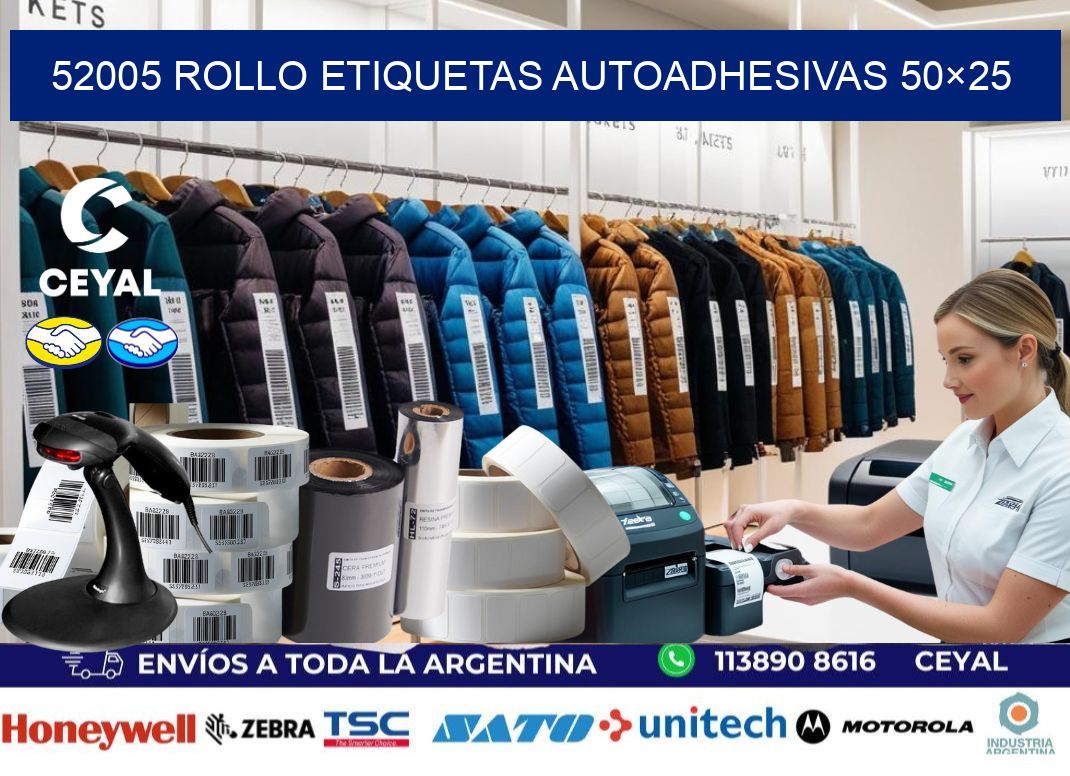 52005 Rollo Etiquetas autoadhesivas 50×25