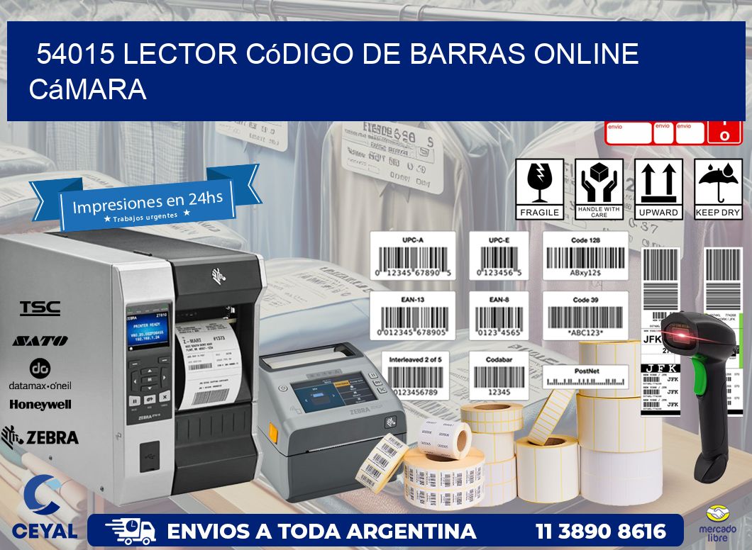 54015 Lector código de barras online cámara