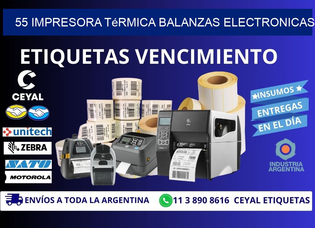 55 impresora térmica balanzas electronicas