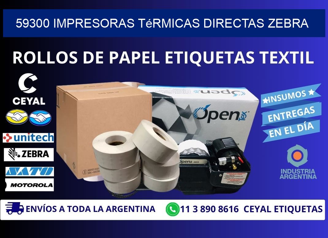 59300 impresoras térmicas directas zebra