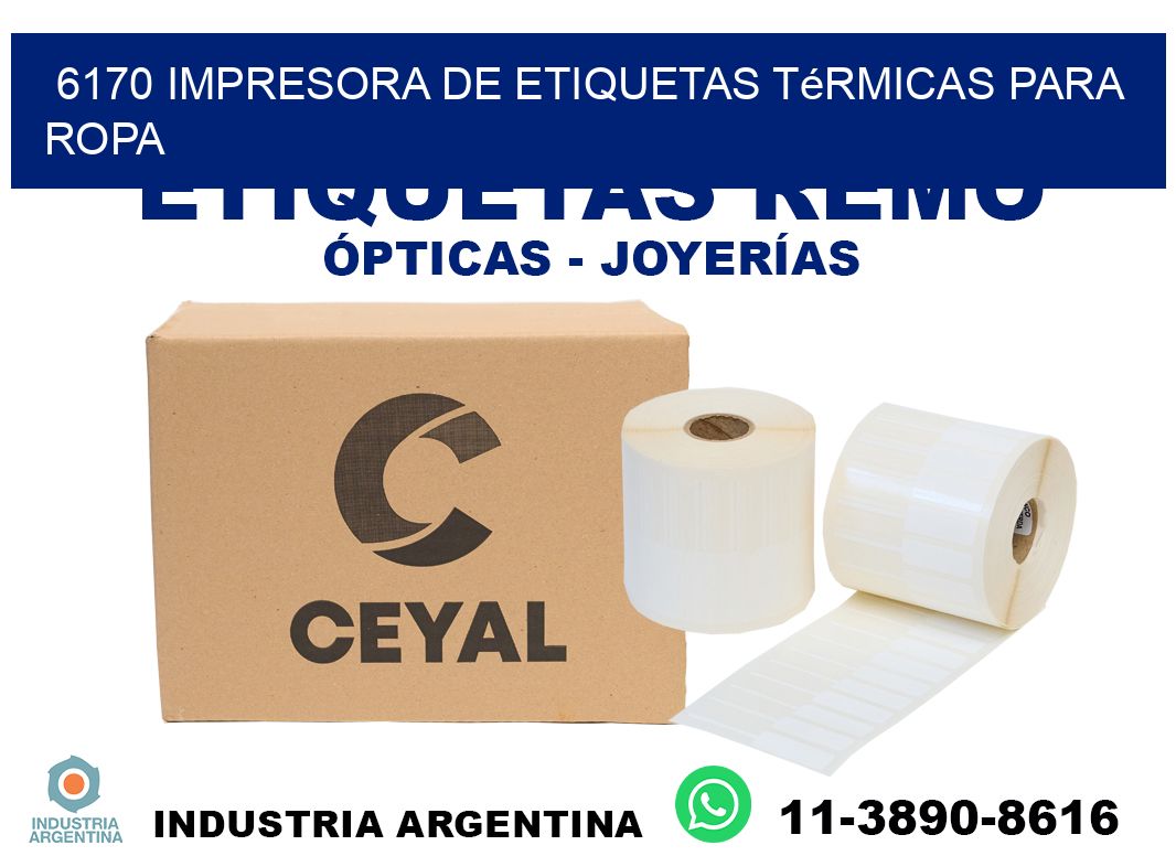 6170 impresora de etiquetas térmicas para ropa