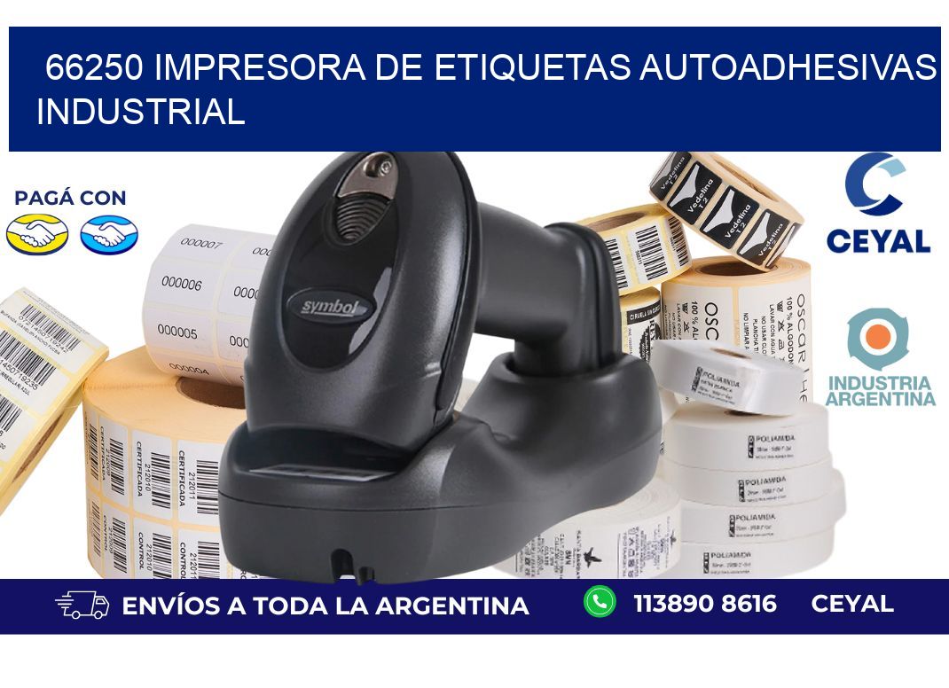 66250 Impresora de etiquetas autoadhesivas industrial