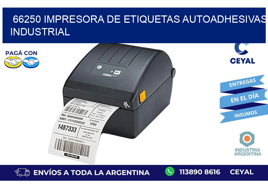 66250 Impresora de etiquetas autoadhesivas industrial