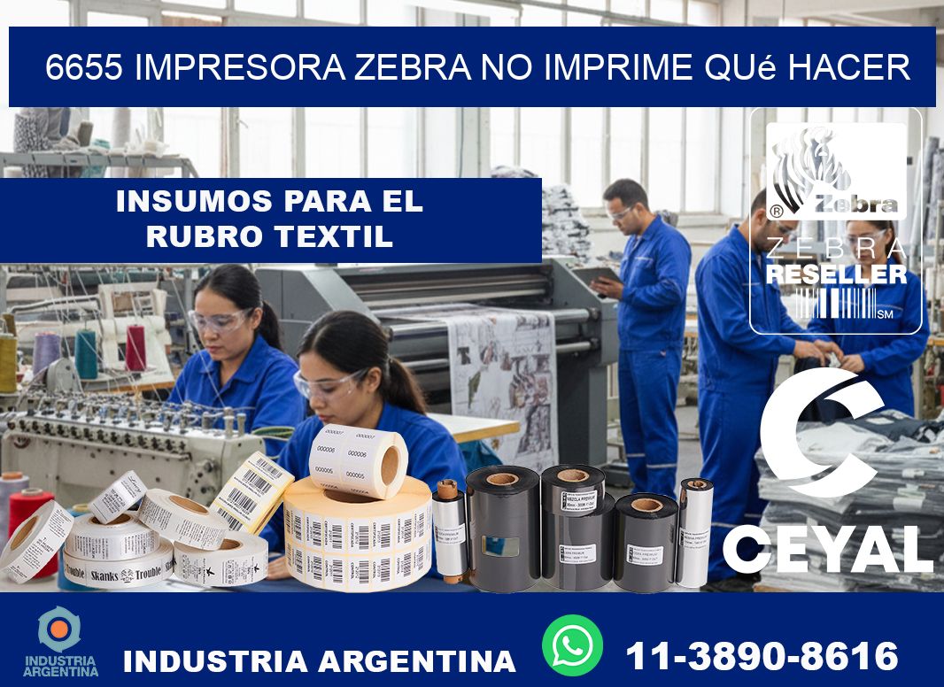 6655 impresora zebra no imprime qué hacer