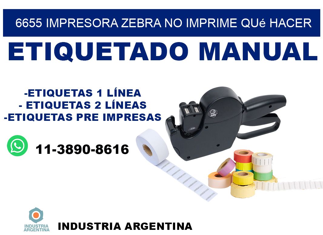 6655 impresora zebra no imprime qué hacer