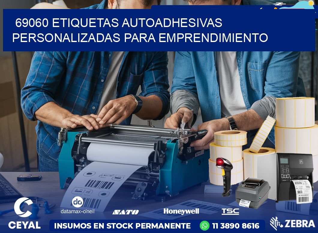 69060 etiquetas autoadhesivas personalizadas para emprendimiento