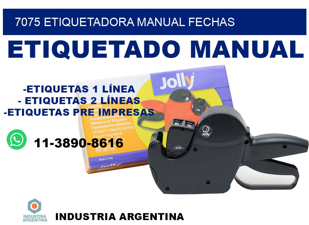 7075 etiquetadora manual fechas