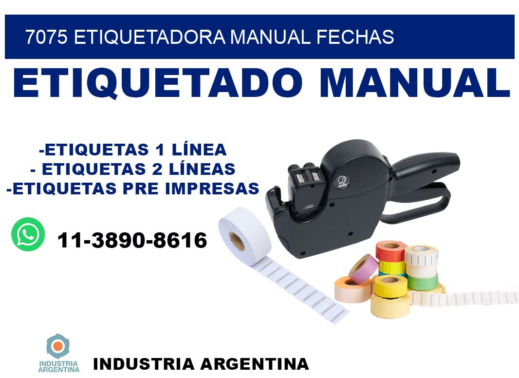 7075 etiquetadora manual fechas