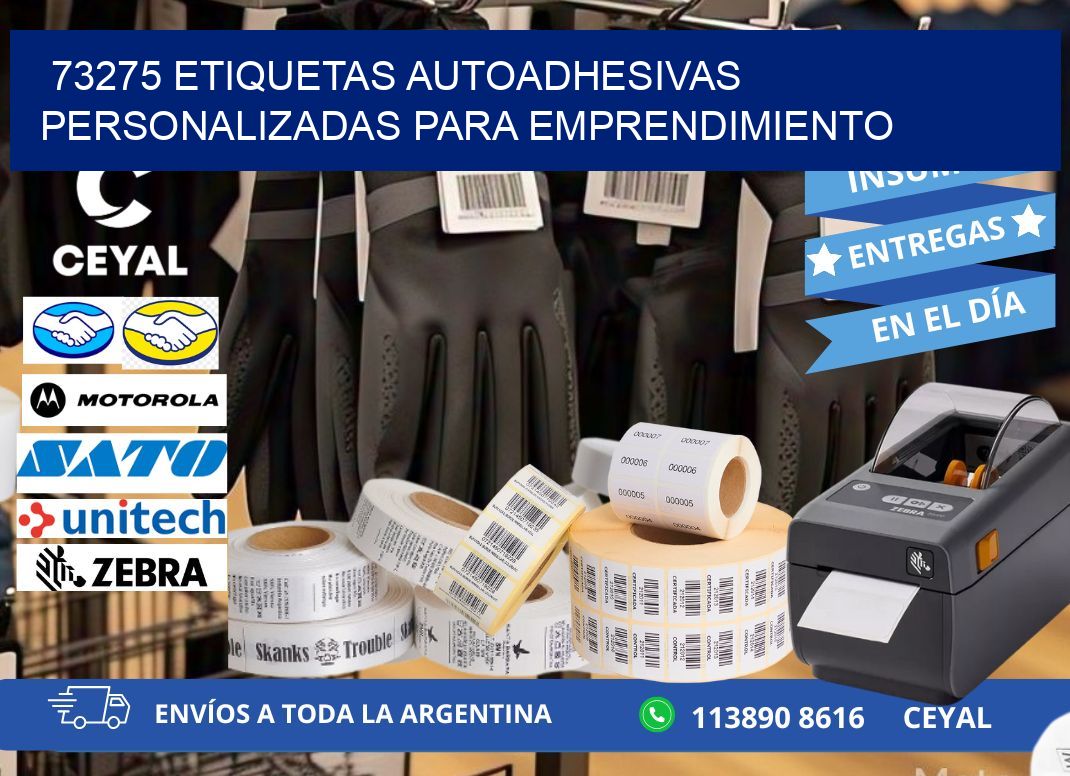73275 etiquetas autoadhesivas personalizadas para emprendimiento