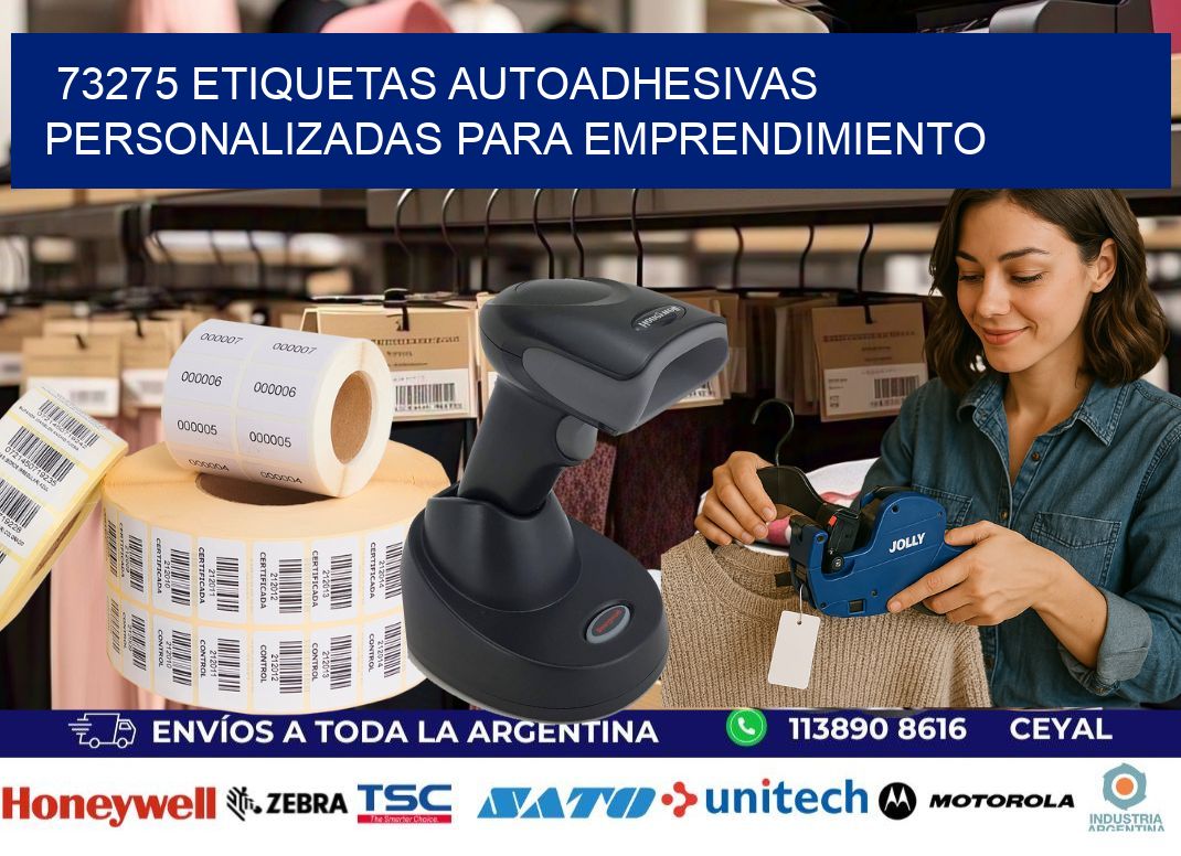 73275 etiquetas autoadhesivas personalizadas para emprendimiento
