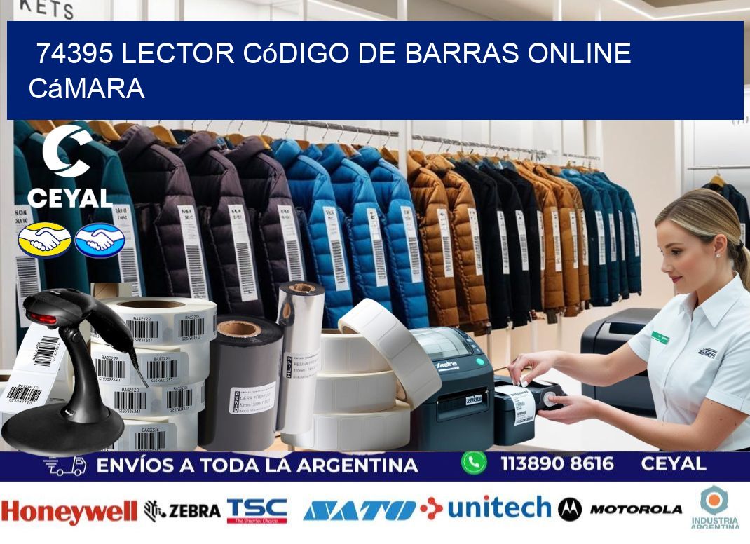 74395 Lector código de barras online cámara