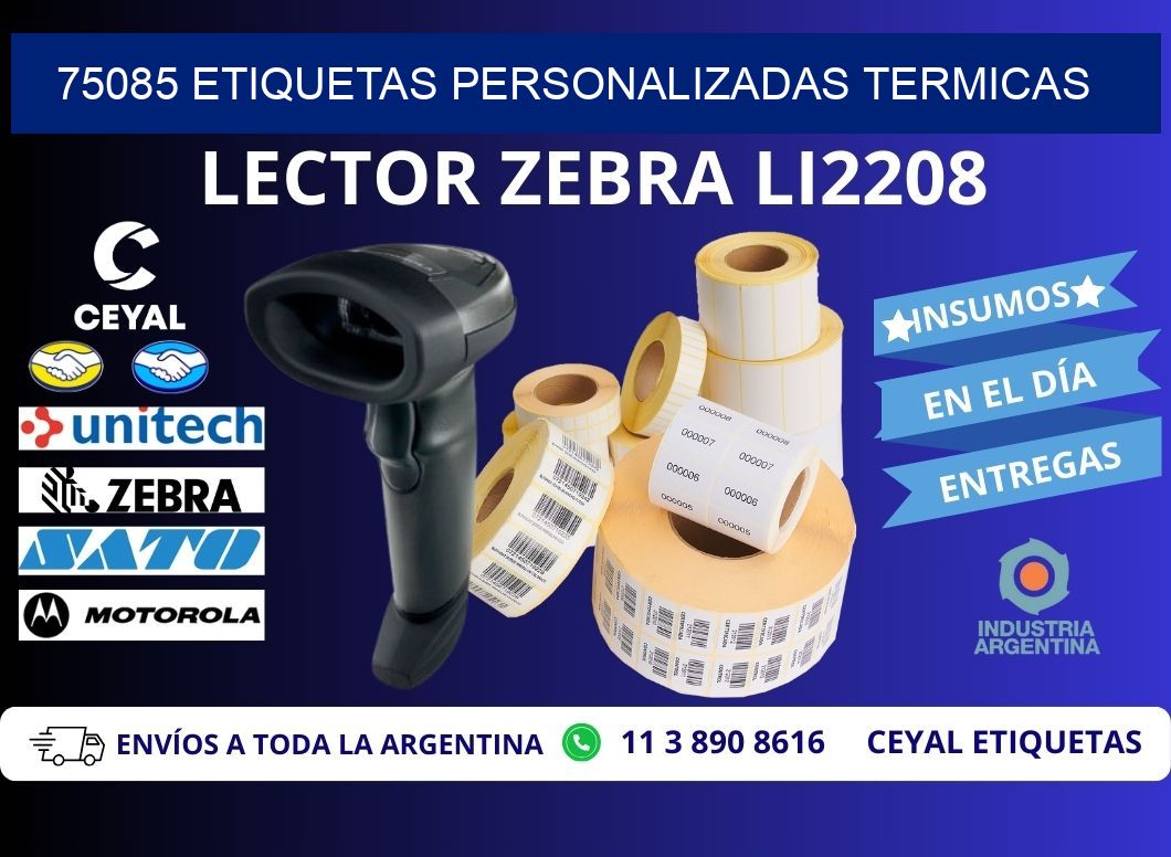 75085 Etiquetas personalizadas termicas