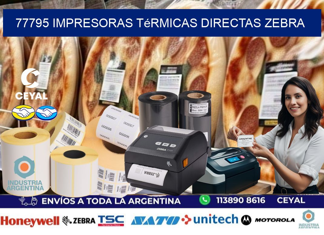 77795 impresoras térmicas directas zebra