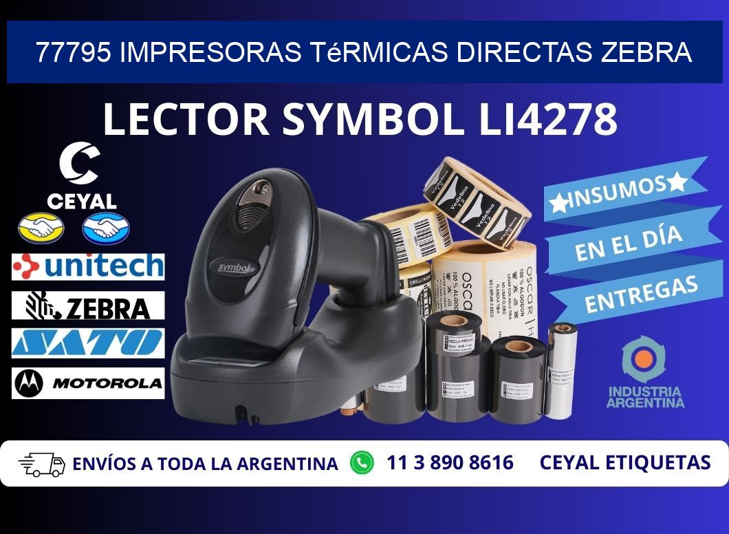 77795 impresoras térmicas directas zebra