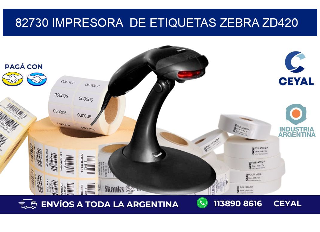 82730 impresora de etiquetas Zebra ZD420
