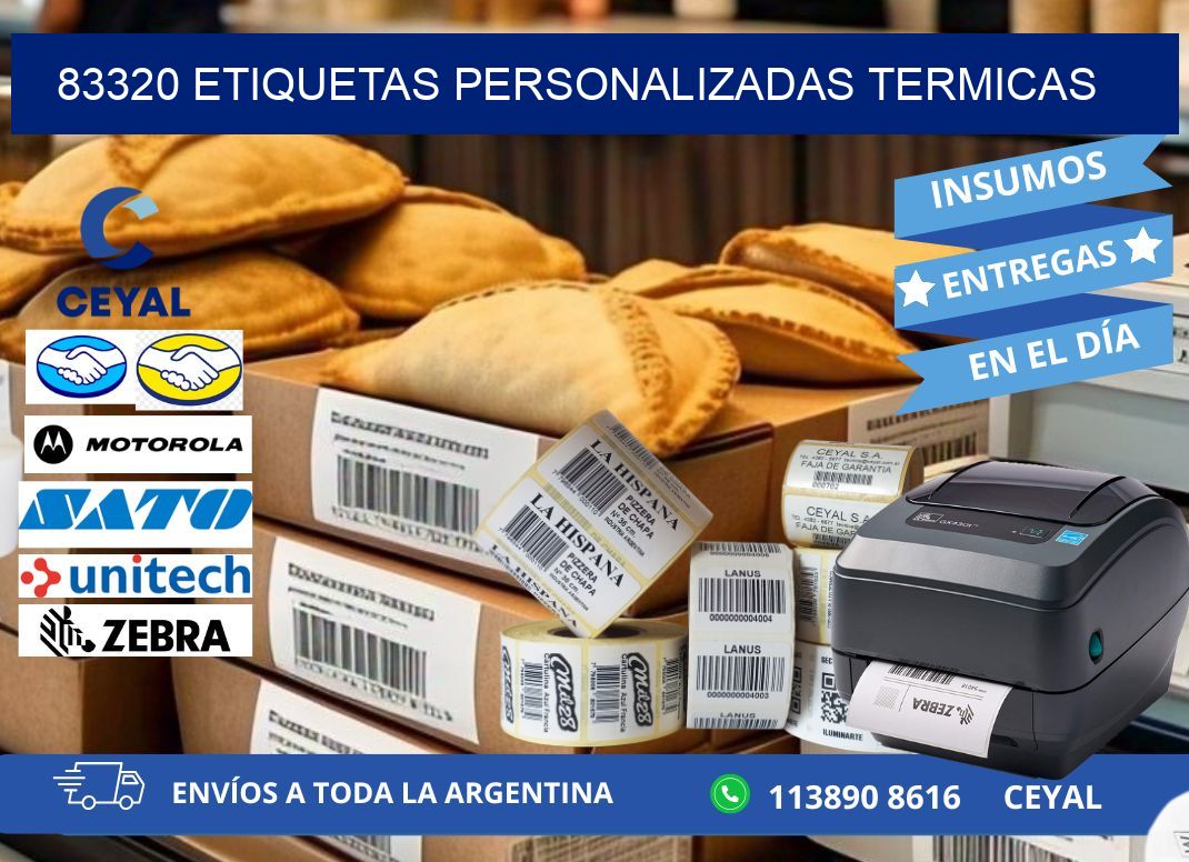 83320 Etiquetas personalizadas termicas
