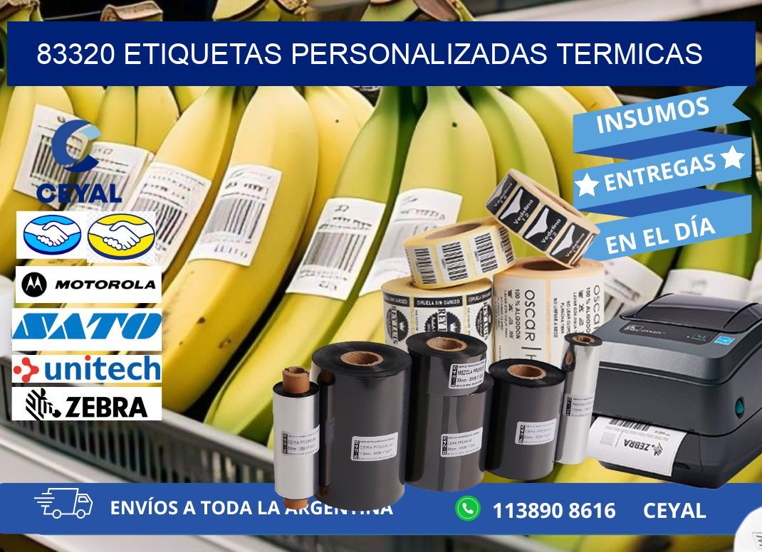 83320 Etiquetas personalizadas termicas