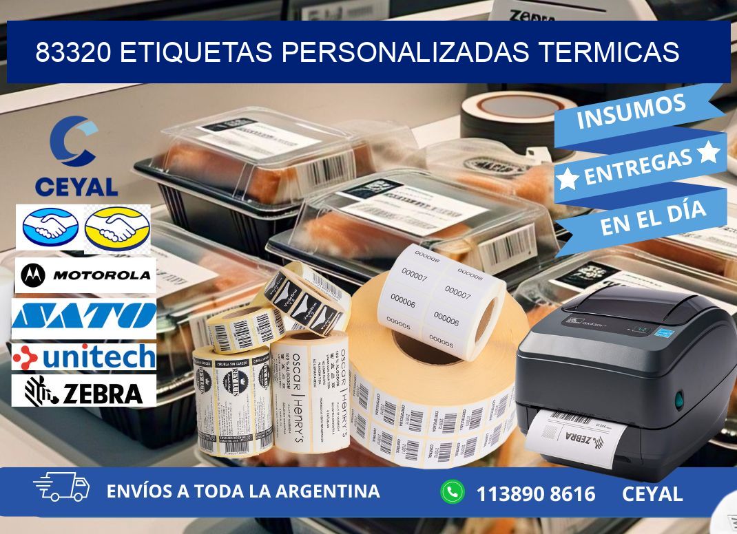 83320 Etiquetas personalizadas termicas
