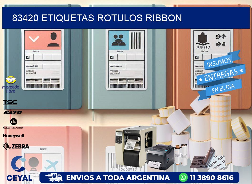 83420 Etiquetas rotulos ribbon