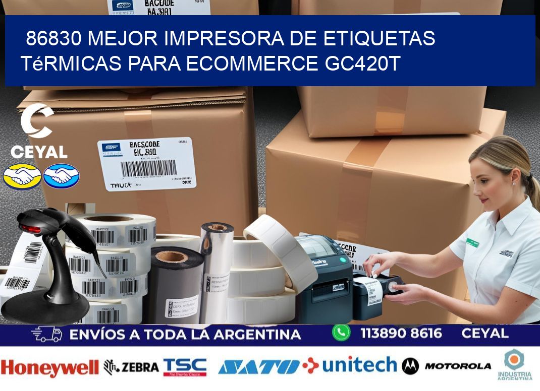 86830 mejor impresora de etiquetas térmicas para ecommerce GC420T