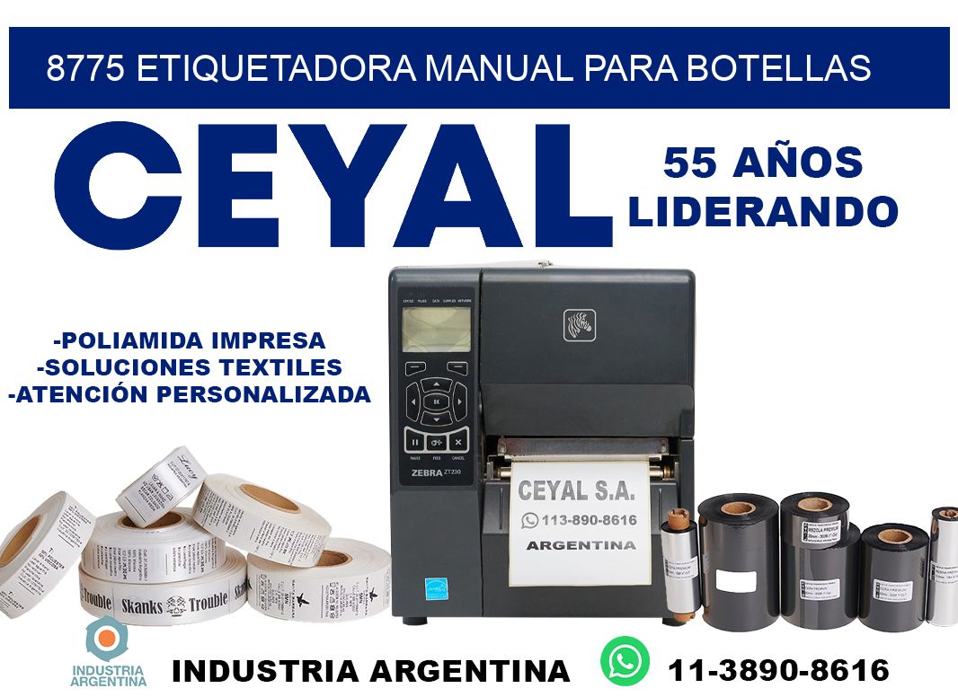 8775 etiquetadora manual para botellas