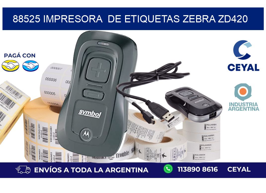 88525 impresora de etiquetas Zebra ZD420