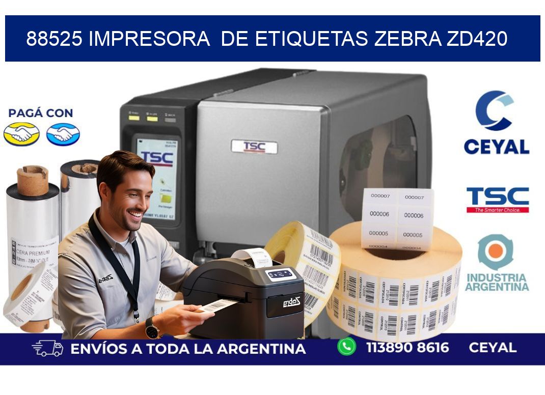 88525 impresora  de etiquetas Zebra ZD420