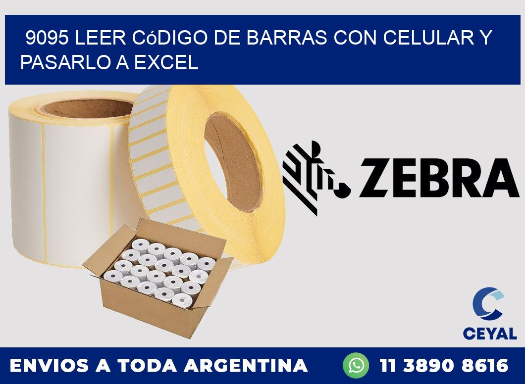 9095 Leer código de barras con celular y pasarlo a Excel