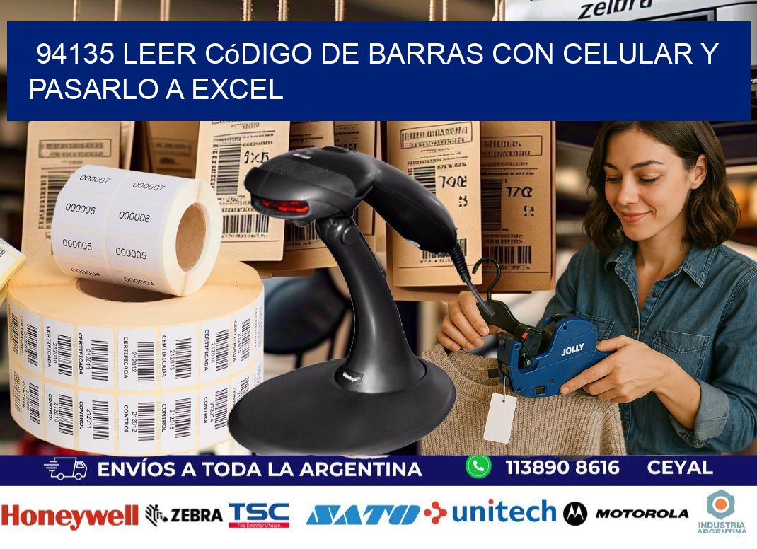 94135 Leer código de barras con celular y pasarlo a Excel
