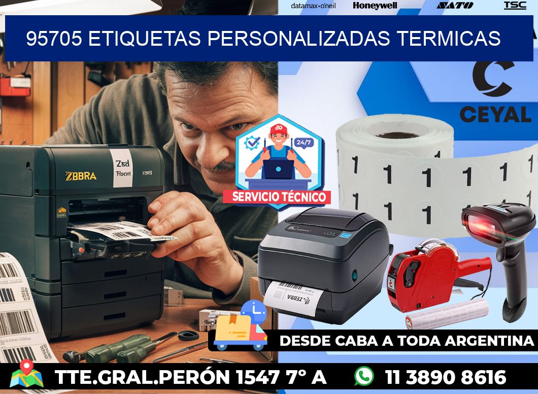 95705 Etiquetas personalizadas termicas