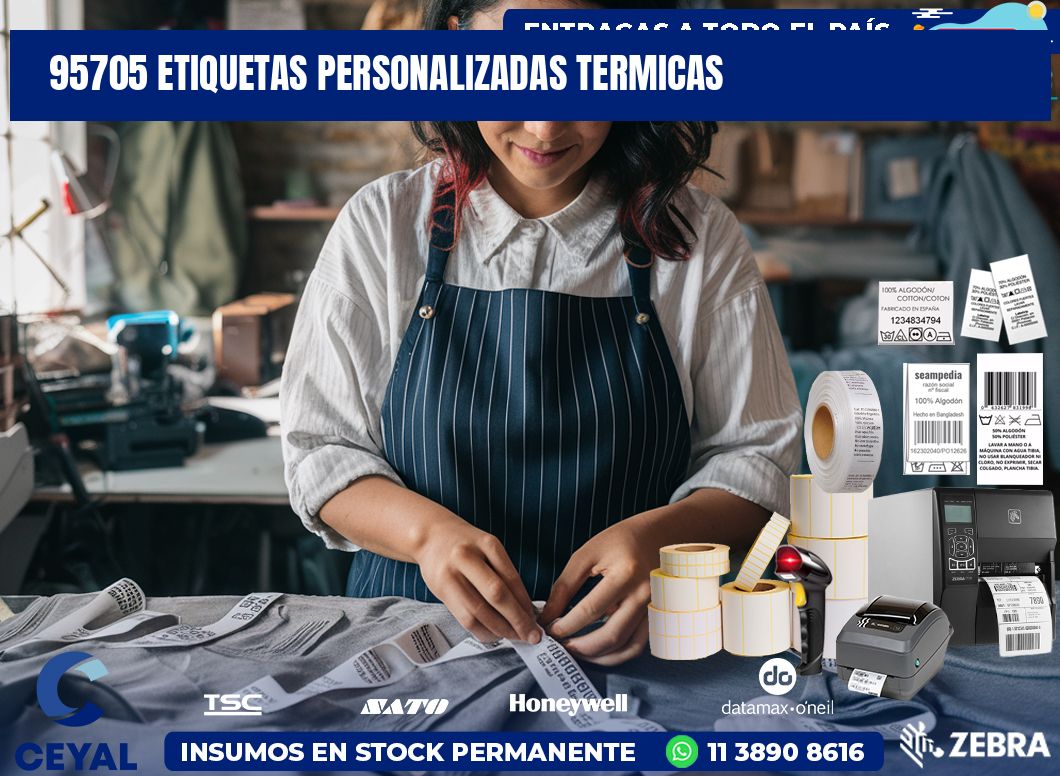 95705 Etiquetas personalizadas termicas