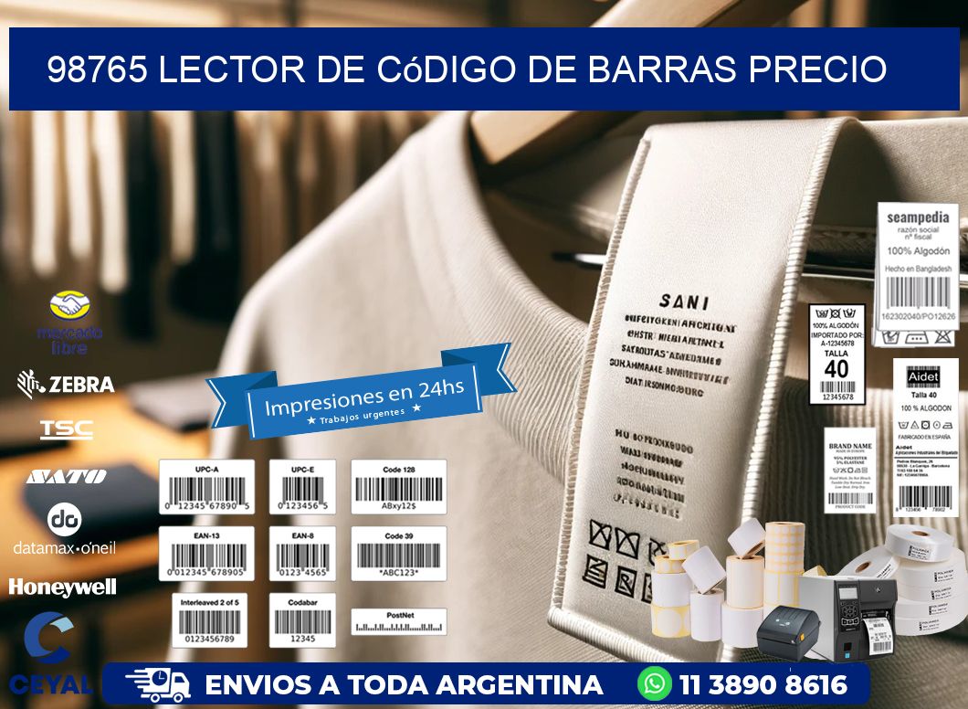 98765 Lector de código de barras precio