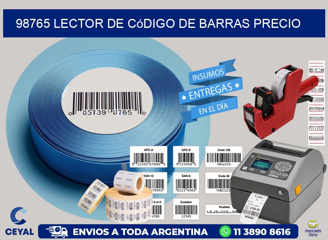 98765 Lector de código de barras precio
