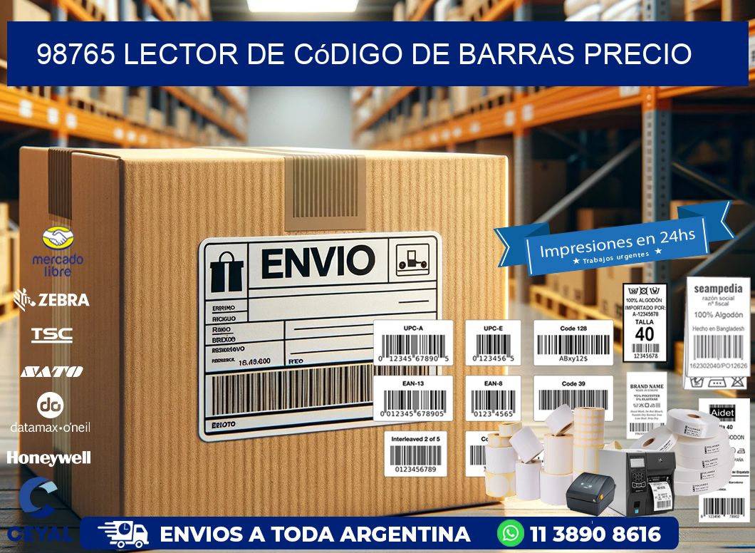 98765 Lector de código de barras precio