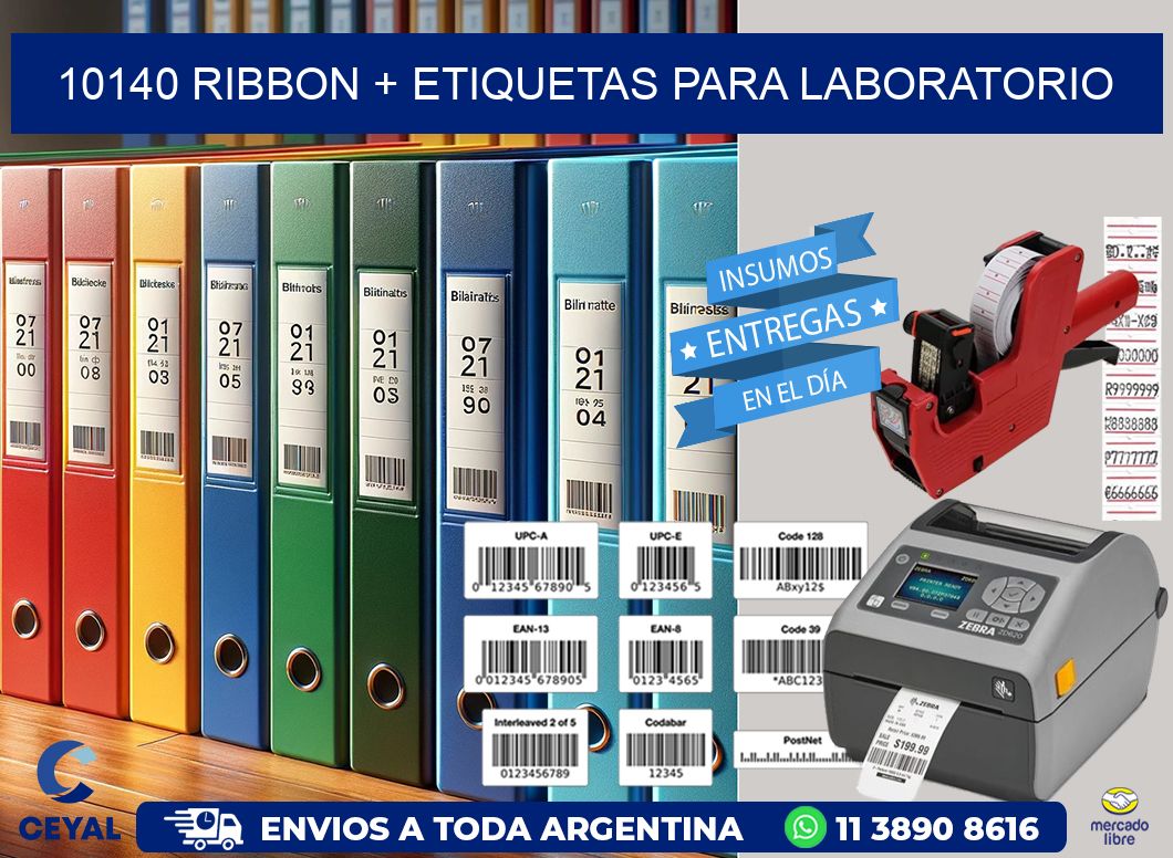 10140 ribbon + etiquetas para laboratorio