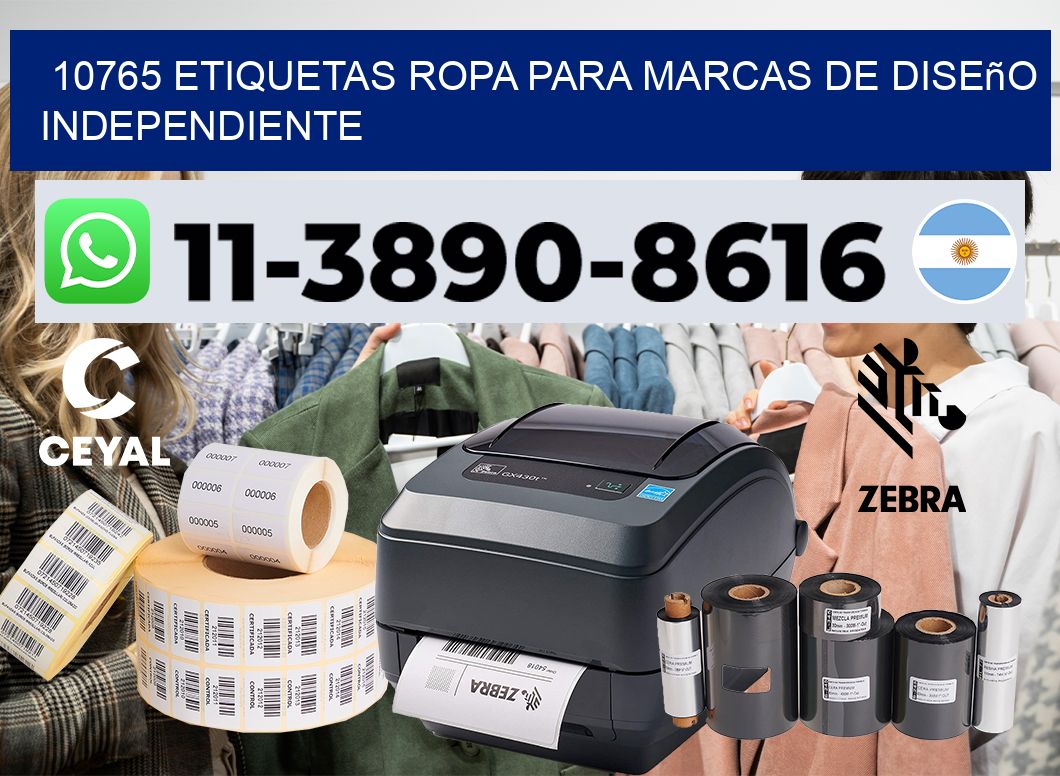10765 Etiquetas ropa para marcas de diseño independiente