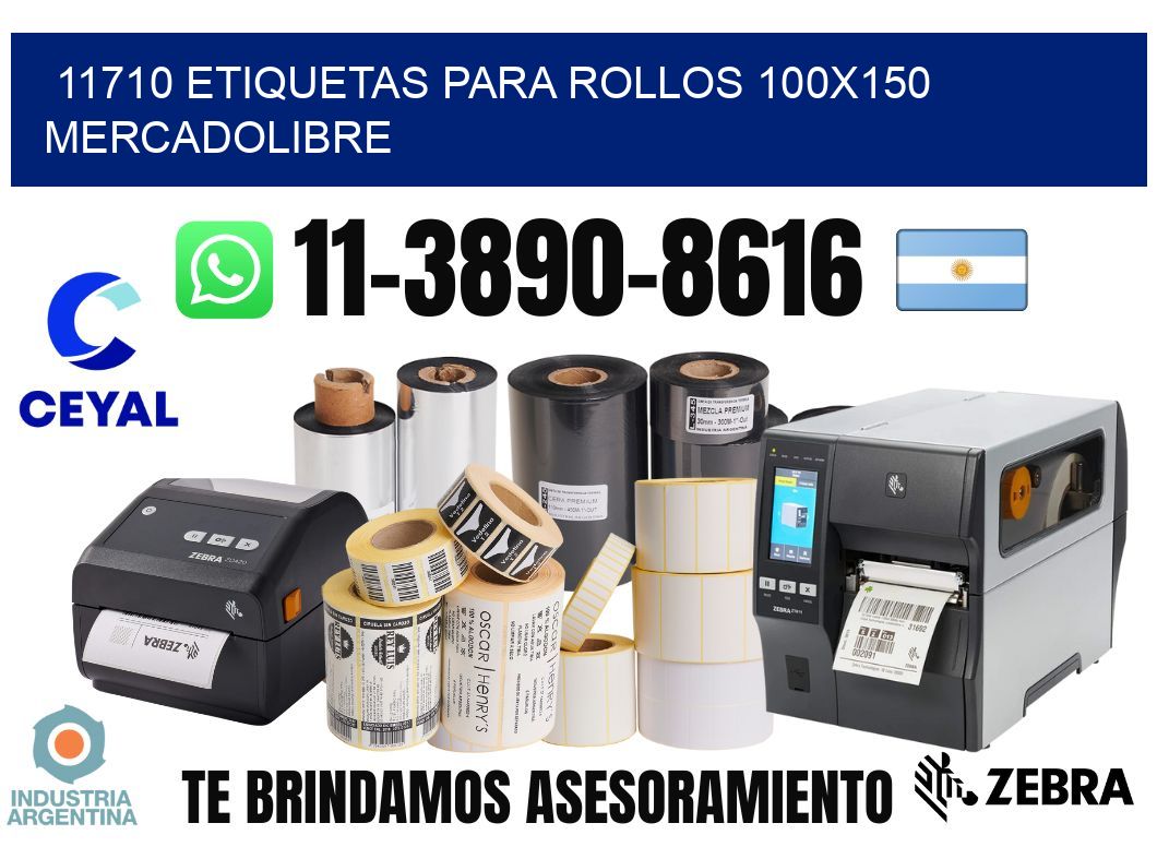 11710 etiquetas para rollos 100x150 mercadolibre