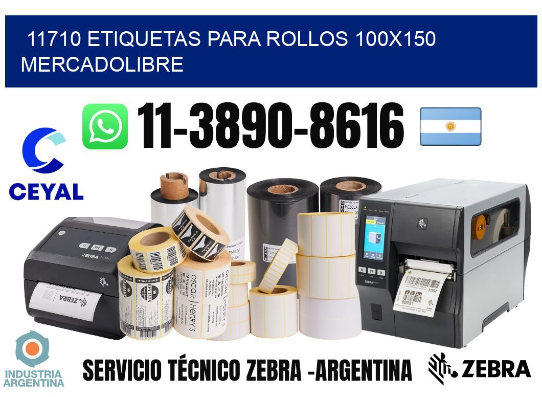 11710 etiquetas para rollos 100×150 mercadolibre