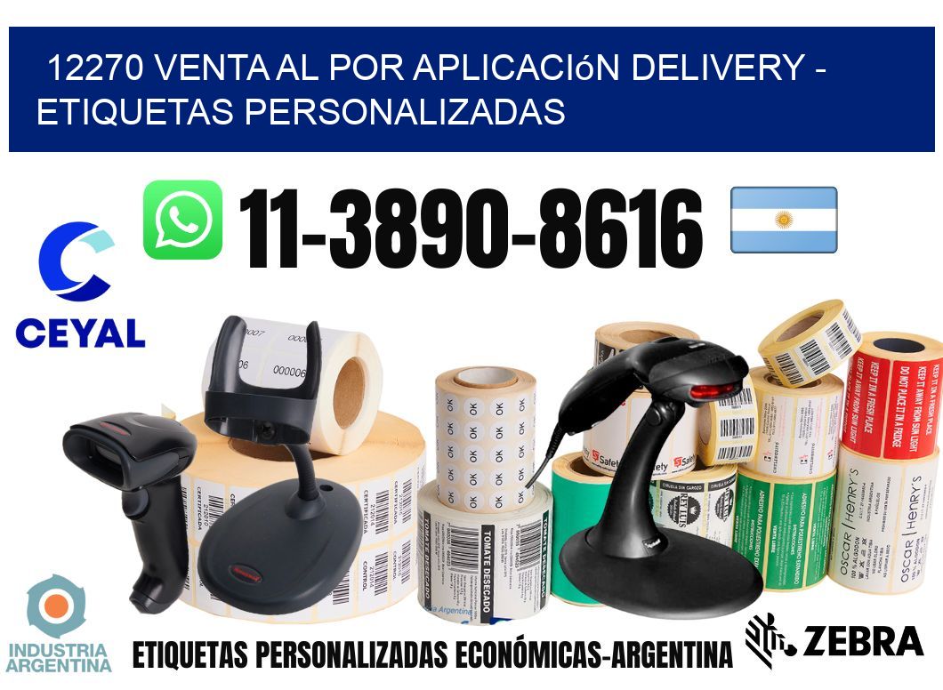 12270 Venta al Por Aplicación delivery - Etiquetas Personalizadas