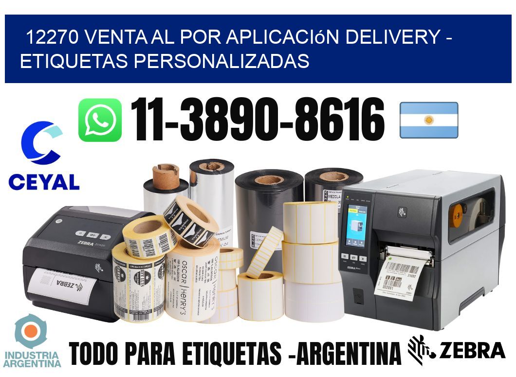 12270 Venta al Por Aplicación delivery - Etiquetas Personalizadas