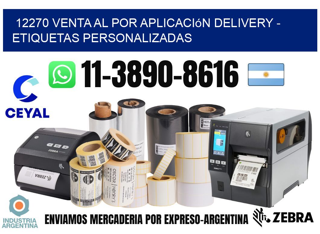 12270 Venta al Por Aplicación delivery - Etiquetas Personalizadas