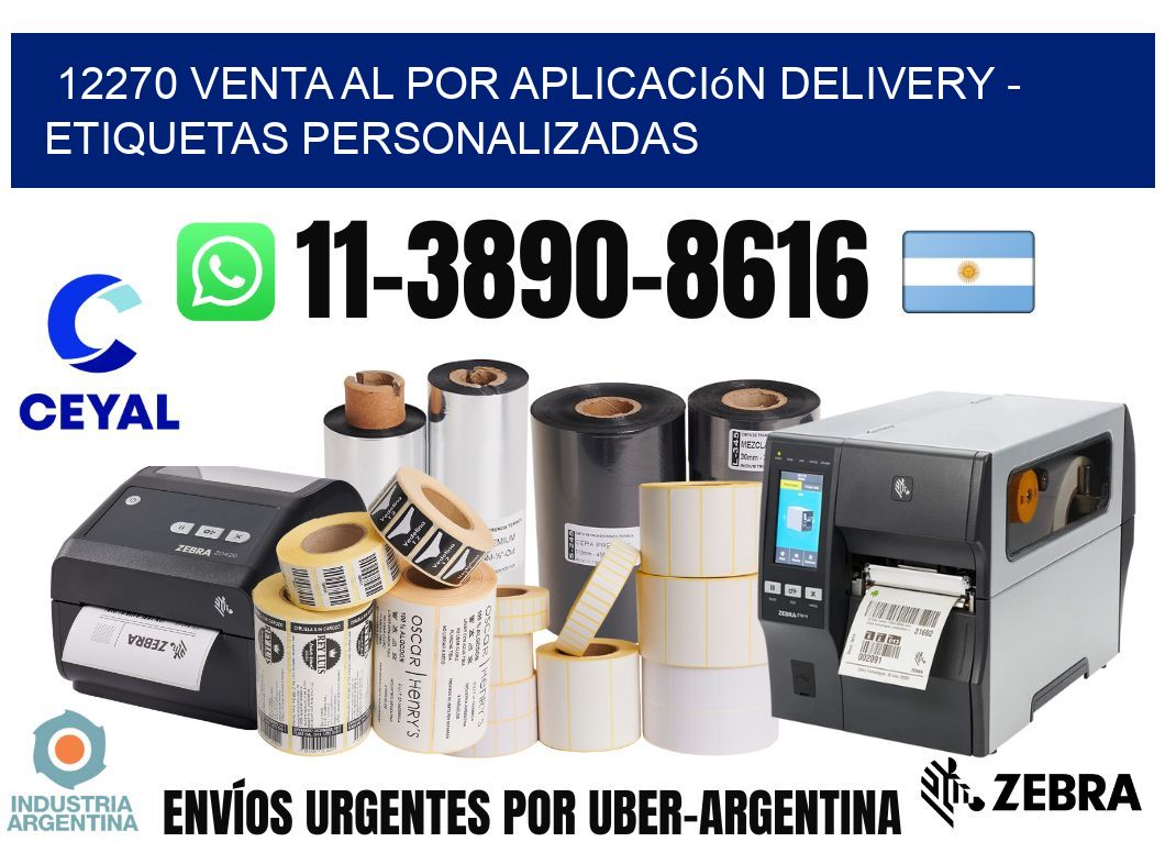 12270 Venta al Por Aplicación delivery - Etiquetas Personalizadas