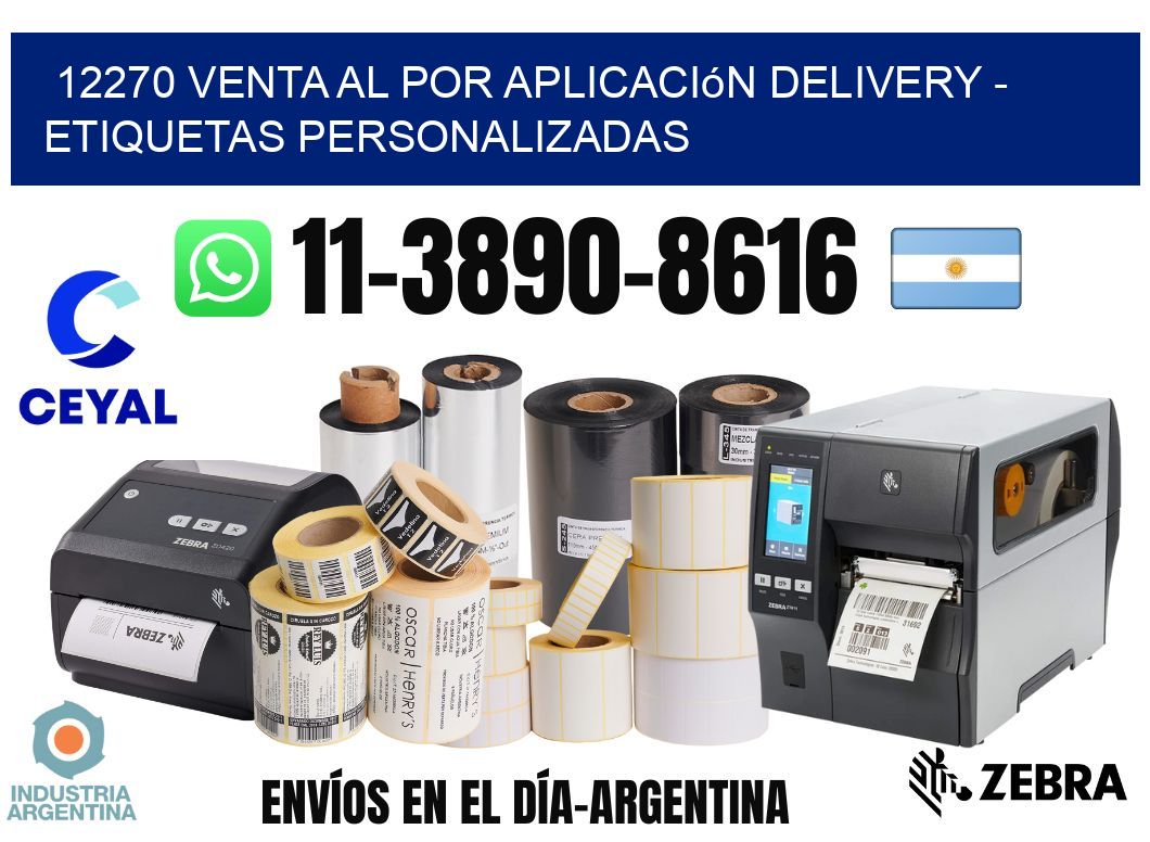 12270 Venta al Por Aplicación delivery - Etiquetas Personalizadas